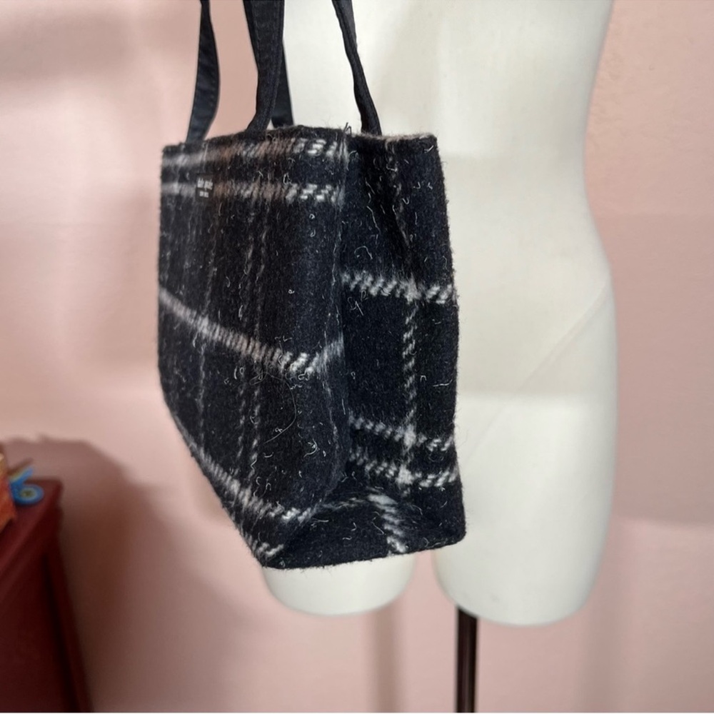 SOLD LIVE! Vintage Y2K Kate Spade Black Plaid HandBag - Picture 11 of 15